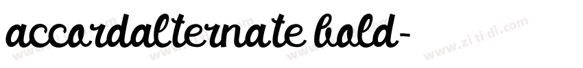 accordalternate bold字体转换 accordalternate bold字体转换